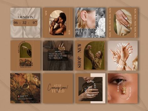 Permanent Jewelry Social Media, Luxurious Social Media Design, Social Media Design Jewelry, Jewellery Brochure Design, Luxury Social Media Design, Jewelry Social Media Design, Perfume Social Media Design, Jewellery Social Media Post, Luxury Brochure Design