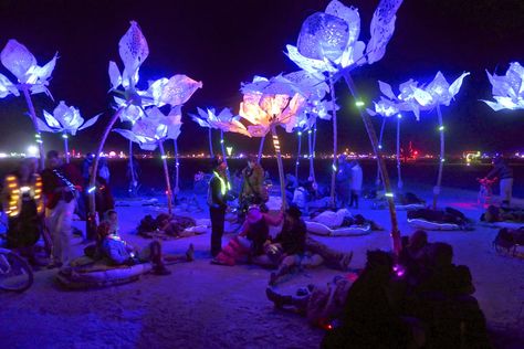 Related image Immersive Garden Installation, Light Installation Art Outdoor, Immersive Experience Art Installations, Immersive Floral Installation, Jellyfish Art Installation, Avatar Theme, Party Deco, Light Art Installation, Event Stage