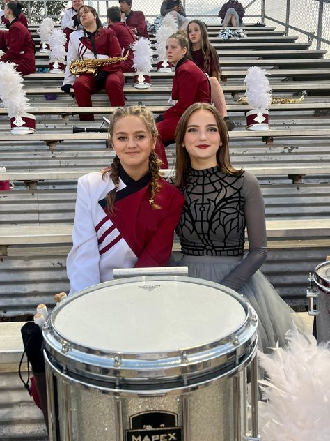 Color guard, guard, marching, band, marching band, halftime, show, performance, production, halftime show, halftime performance, halftime production, friend, friends, picture, pic, pic inspo, inspo, inspiration, instagram, Pinterest, iPhone, iPhone photography, group, football, game, football game, selfie, selfie inspo, stands, football stands, snare, drum, drums, snare drum, snares Marching Band Boyfriend, Marching Snare Drum Aesthetic, Band Camp Outfits, Marching Band Couples, Marching Band Aesthetic, Marching Band Outfits, Band Funny, Marching Snare, Colour Guard