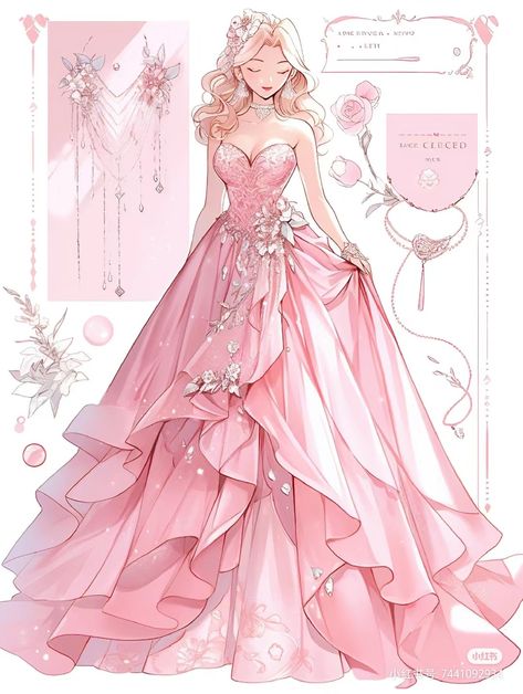 Dress Drawing Sketches, Ball Gowns Fantasy, Party Dress Inspiration, Dreamy Gowns, Dress Design Drawing, Fantasy Dresses, Fashion Drawing Dresses, Dress Design Sketches, Fashion Illustration Dresses