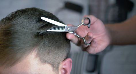 How To Texturise Hair With A Thinning Scissor | Barber Basics | Dark Stag Hair Thinning Scissors, Baby Boy Haircuts, Barber Shears, Thinning Shears, Men's Short Hair, Boy Haircuts, Men's Long Hairstyles, Barber Scissors, Boys Hair