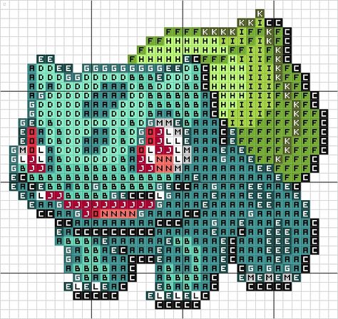 Crosstitch Ideas, Bulbasaur Cross Stitch, Cross Stitch Patterns Free Easy, Pokemon Cross Stitch Patterns, Pokemon Pixel, Pokemon Cross Stitch, Pixel Art Pokemon, Art Pokemon, Pokemon Craft