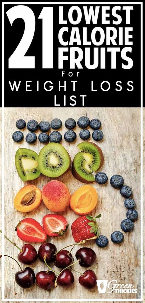 These 21 lowest calorie fruits for weight loss will help you choose the fruit with the least calories so you can still get all the nutrients you need while you drop the fat.Click the link to read more...#greenthickies #fruit #lowcalorie #lowcaloriefruit #weightlossfruit #fruitdiet #diet #weightlossdiet #loseweight Calories In Fruit Chart, Fruits For Weight Losing, Fruit For Dieting, Low Carb Low Calorie Food List, Raw Fruits And Veggies Diet, Low Calorie Fruits And Vegetables, Healthiest Fruits To Eat, Lowest Calorie Fruit, Lowest Calorie Breakfast