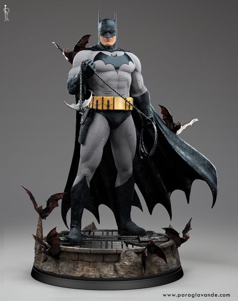 Custom Batman, Batman Statue, Marvel Statues, Batman Concept, Batman Inspired, Batman Armor, Character Statue, Marvel Superheroes Art, Batman Toys