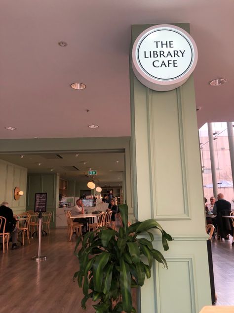 #cafe #library #aesthetic Small Book Cafe Ideas, Cafe Library Aesthetic, Library Cafe Design, Library Cafe Aesthetic, Cottagecore Cafe, Dream Bookstore, Library Coffee Shop, Cafe Bookstore, Pastel Cafe