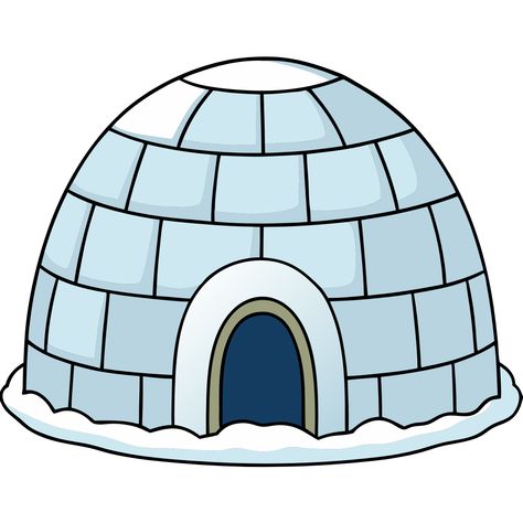 Igloo House Clipart 03 Igloo Illustration, Igloo Clipart, Igloo House, House Clipart, Winter Clipart, Cozy Accessories, Winter Animals, Free Clipart, Cartoon Images