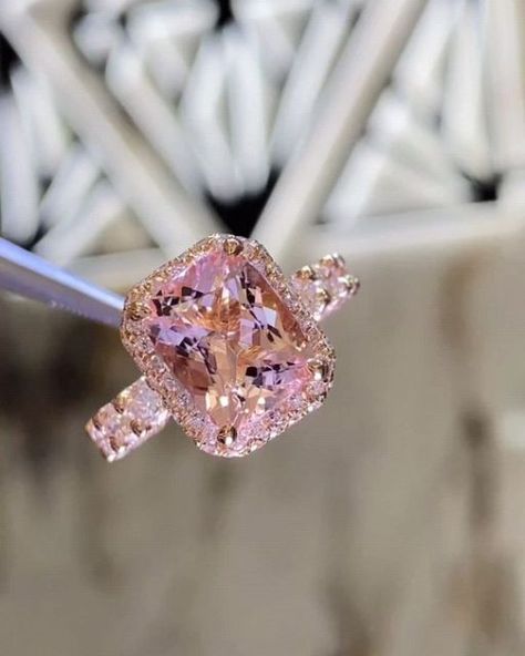 Diamond Ring on Instagram: "The magic is in the details! Rate these Rings and share your thoughts on 💖 pink Morganite Ring. 💬💍 Mention a pink lover 😉" Pink Wedding Rings Diamond, Pink Diamond Ring Engagement, Engagement Rings Pink Diamond, Engement Ring, Proposal Ring Ideas, Golden Wedding Ring, Engagement Rings Pink, Pink Engagement Rings, Pink Wedding Ring