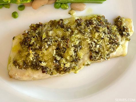 Cod With Pesto Recipes, Pesto Cod Recipes, Pesto Cod, Pesto Fish, Grilled Grouper, Grouper Recipes, Oven Baked Cod, Grilled Cod, Roasted Cod