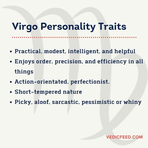 Characteristics and Personality Traits of Virgo - Kanya Rashi  #virgo #personality #astrology #horoscope #zodiac Virgo Personality Traits Men, Moon Language, Virgo Characteristics, Virgo Personality Traits, Venus In Virgo, Virgo Rising, Virgo Man, Virgo Personality, Virgo Zodiac Sign