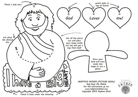 Free kids craft activity download - Jesus loves me mobile. Father Picture, Sunday School Projects, Jesus Crafts, Make A Mobile, Christian Activities, Children's Church Crafts, Bible Activities For Kids, Bible Story Crafts, Free Activities For Kids