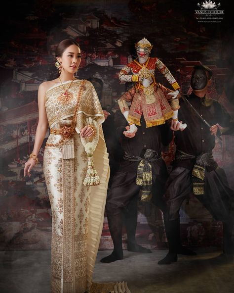 Thailand Costume, Thailand National Costume, Thai National Costume, Thailand Dress, Traditional Thai Clothing, Thai Wedding Dress, Thai Fashion, Thai Wedding, Thai Culture