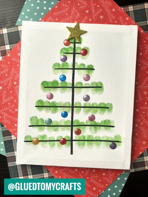 Snow White Crafts, Hanukkah Preschool, Toddler Craft, Christmas Tree Canvas, Add Kids, Christmas Canvas Art, Festive Crafts, Christmas Tree Crafts, Winter Crafts For Kids