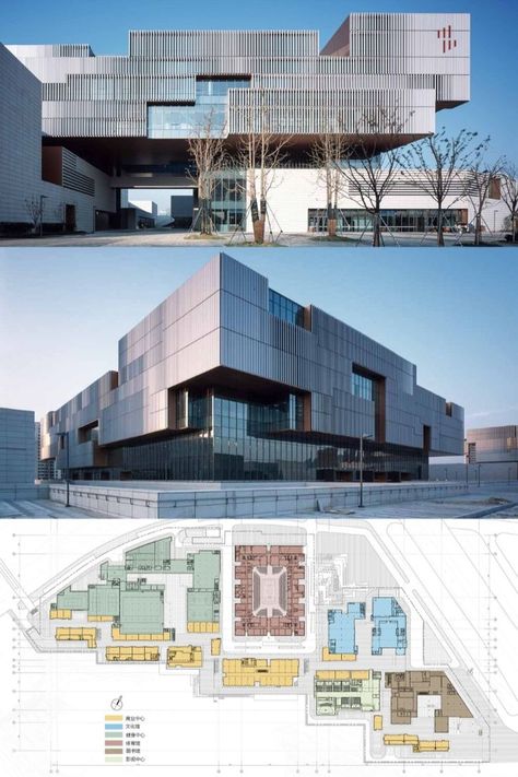 SND Cultural & Sports Centre Sport Complex Architecture Plan, Cultural Centre Architecture, Cultural Center Architecture, Cubes Architecture, Green Gym, Sport Center, Sports Centre, Community Centre, Cultural Centre