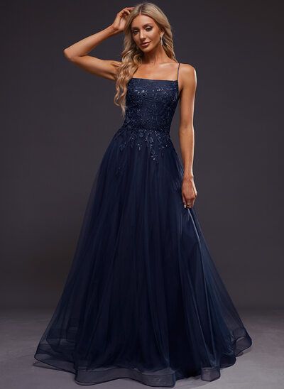 Blue Grad Dresses, Midnight Blue Prom Dresses, 8th Grade Prom Dresses, Winter Prom Dresses, Flowy Prom Dresses, Navy Prom Dresses, Tulle Prom Dresses, Navy Blue Prom Dresses, Prom Dress Inspo