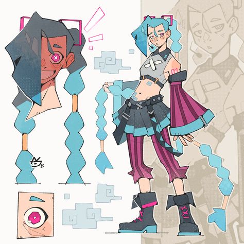 Vocaloid Pose Reference, Vocaloid Character Design, Hatsune Miku Design, Vocaloid Oc, Miku Designs, Miku Art, Vocaloid Fanart, Arte Nerd, 캐릭터 드로잉