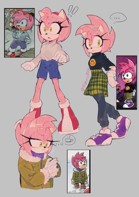 Amy Rose Fanart, Rose Fanart, Sonamy Comic, Amy The Hedgehog, Sonic And Amy, Sonic Funny, Sonic Fan Characters, Sonic Franchise, Sonic Adventure