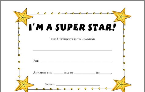 Sports Day Certificates, Funny Awards Certificates, Funny Certificates, Free Printable Certificate Templates, Blank Certificate Template, Student Certificates, Free Printable Certificates, Student Crafts, Certificate Of Achievement Template