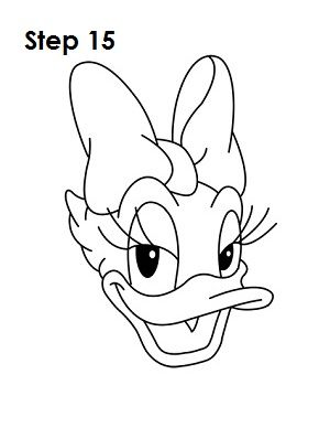 How to Draw Daisy Duck Step 15 Daisy Duck Pumpkin Carving, Draw Daisy, Daisy Disney, Duck Drawing, Donald And Daisy Duck, Cartoon Drawing Tutorial, Disney Colors, Art Disney, Cartoon Coloring Pages