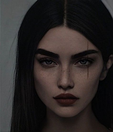 Female Character Inspiration, Dark Feminine Aesthetic, Feminine Aesthetic, Character Aesthetic, Character Portraits, Long Black, Reading Lists, Dark Hair, Dark Aesthetic