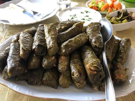 Keftedes (Cypriot meatballs) | Cyprus Passion Dolma Recipe, Stuffed Vine Leaves, Greek Appetizers, Stuffed Grape Leaves, Sea Vegetables, Tikka Masala, Turkish Recipes, Pastry Recipes, Garam Masala