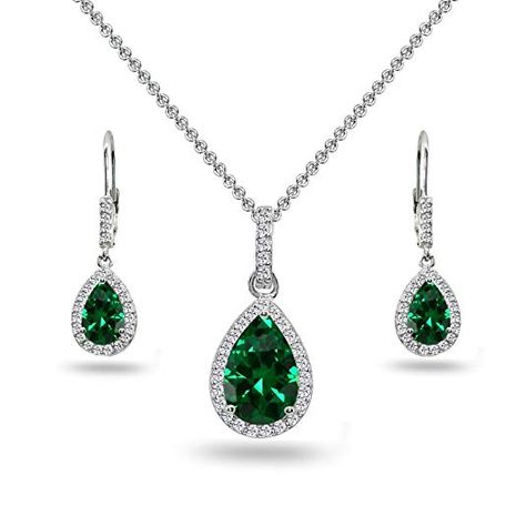 White Topaz Necklace, Princesa Tiana, Topaz Jewelry, Topaz Necklace, Green Jewelry, Leverback Earrings, Teardrop Necklace, Emerald Jewelry, Dream Jewelry