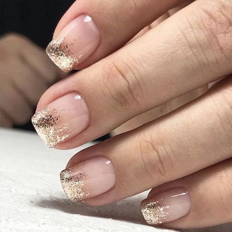 Dominican Nails: Must-Try Summer 2024 Designs Nye Nails 2023 Short, Press On Nails Square, Gold Gel Nails, Bridesmaids Nails, Short Fake Nails, Gold Glitter Nails, Ombre Nails Glitter, Nude Nail Designs, Nails Square