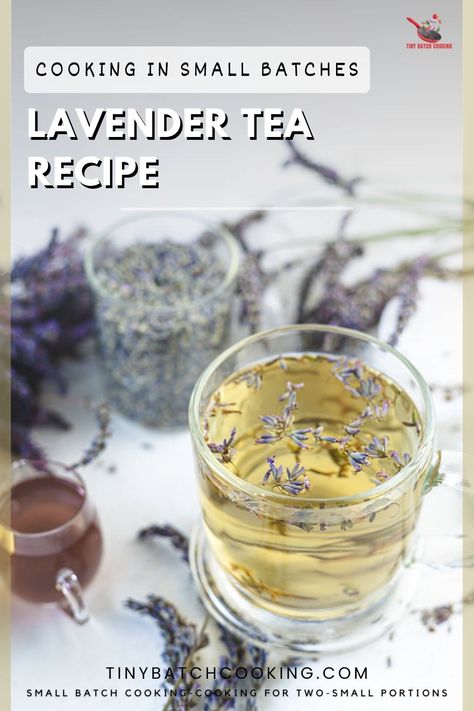 Looking for a soothing drink to relax with? Lavender Tea Recipe is a calming choice! This simple brew combines fragrant lavender with hot water for a delightful herbal infusion that helps ease stress and promote relaxation. Perfect for sipping anytime you need a moment of peace, this tea is both refreshing and aromatic! Homemade Lavender Tea, Lavender Iced Tea, How To Dry Lavender For Tea, Lavender Chamomile Tea Recipe, Lavender Chamomile Tea, Easy Meals For One, Lavender Benefits, Lavender Syrup, Spiced Drinks