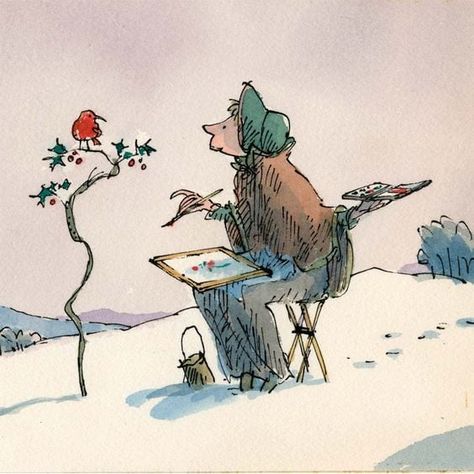 Quentin Blake Illustrations, Celebrate Each New Day, 동화 삽화, Quentin Blake, E Card, Childrens Illustrations, Children's Book Illustration, Children Illustration, Book Illustration