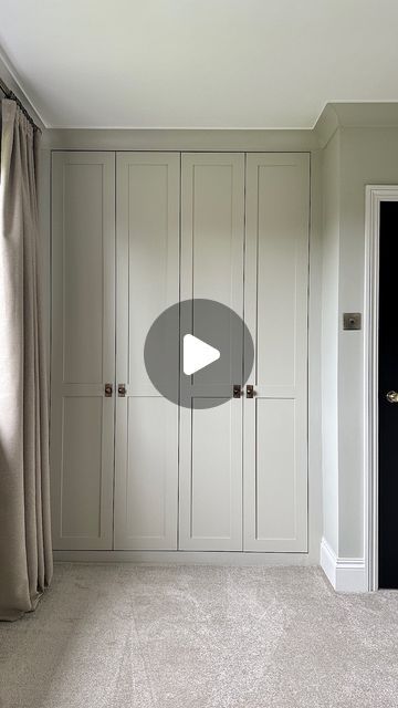 Ikea Pax Painted Doors, How To Make Walls Look Taller, Dressing Pax Ikea, Mdf Wardrobe, Pax Wardrobe Ideas, Ikea Pax Doors, Dressing Pax, Dressing Ikea, Pax Ikea