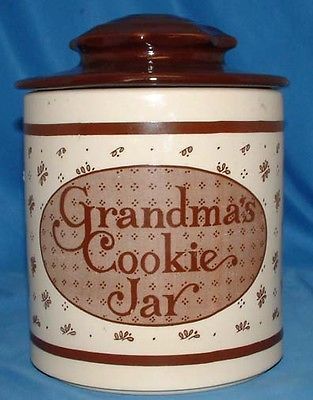 Vintage McCoy Cylinder Cookie Jar Grandma Cookie Jar, Antique Cookie Jar, Mccoy Cookie Jars, Antique Cookie Jars, Collectible Cookie Jars, Cookie Container, Cookie Jars Vintage, Biscuit Jar, Cookie Crumbs