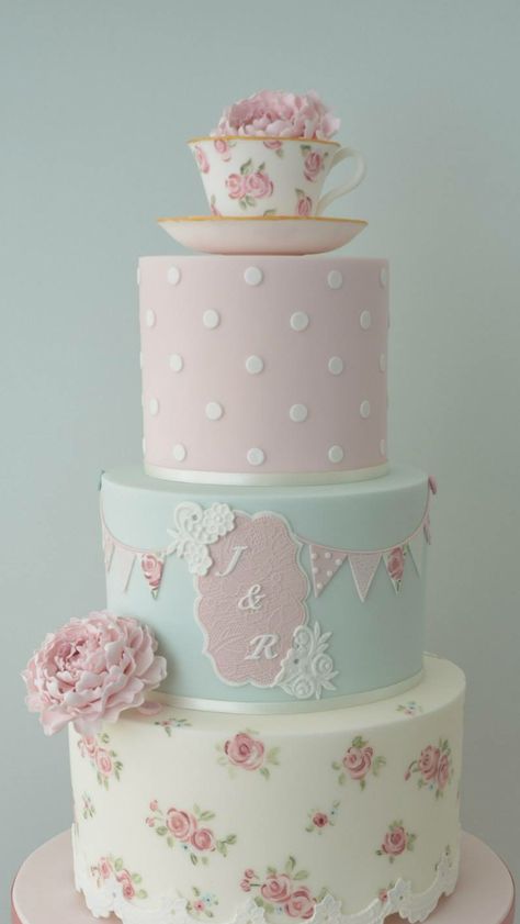 Tea Party First Birthday Cake, Tea Pot Cake Ideas, Tea Party Baby Shower Cake, Tea Party Cake Ideas, Teapot Cakes, Shag Cake, Bird Cage Cake, Coquette Party, Teapot Cake