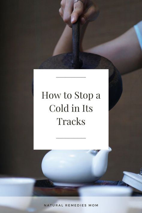 Hitting a cold hard and early on can help you stop a cold in its tracks and save you days of misery! Here's how. How To Stop A Cold In Its Tracks, Scratchy Throat Remedies, Cold Prevention Remedies, Head Cold Remedies, Stop A Cold, Cold Sore Relief, Homemade Cough Syrup, Chest Cold, Scratchy Throat