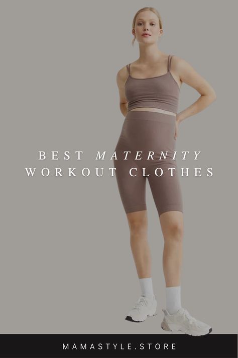 Image: H&M Maternity Gym Outfit, Cute Running Outfit, Maternity Workout Clothes, Maternity Workout, Sports Bra Design, Maternity Activewear, Fit Mama, Pregnancy Looks, Mama Style