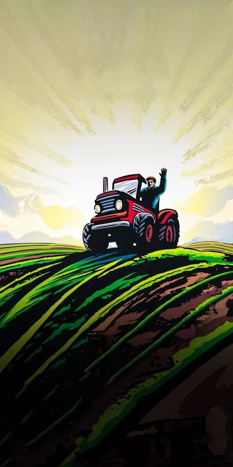 #Tractor #farmer #wallpaper Farmer Wallpaper, Tractor Wallpaper, Social Media Marketing Content, Creative Graphic Design, User Experience Design, User Interface Design, Social Marketing, Experience Design, Interface Design