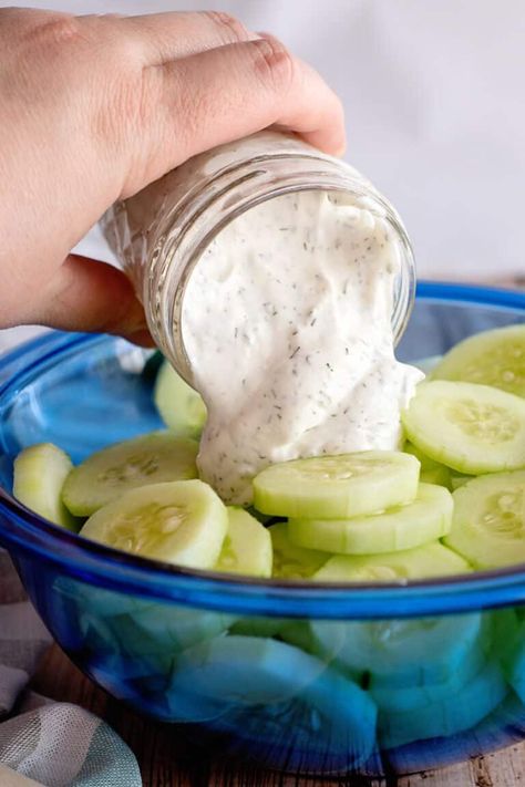 Cucumbers Salad, Salad With Dill, Greek Cucumber Salad, Camp Recipes, Cucumber Dill Salad, Creamed Cucumbers, Southern Plate, Creamy Cucumber Salad, Cucumbers And Onions