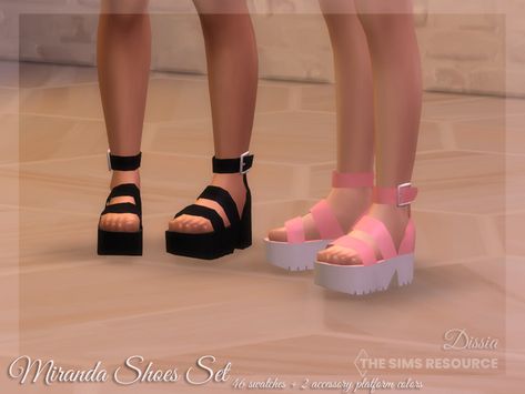 The Sims Resource - Miranda Shoes Set (Shoes and Accessory Platform Colors) Jennifer Dress, Kids Heels, Kids Dress Shoes, Sims 4 Cc Kids Clothing, Cc Shoes, Sims 4 Cc Shoes, Sims 4 Children, Sims 4 Teen, Heel Accessories