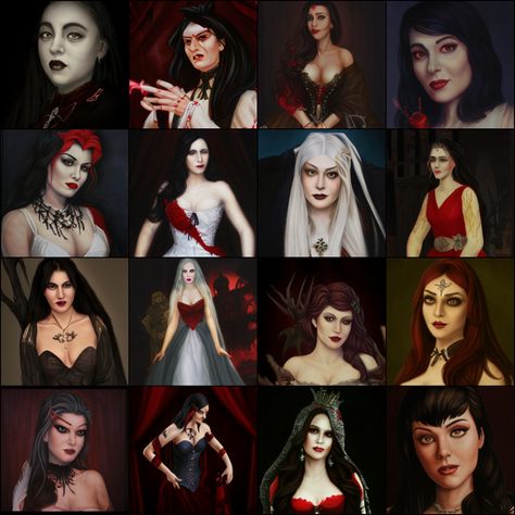 Hungarian vampire princesses by Shonenkov AI Movie Posters, Art, Film Posters