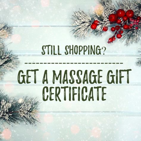 Massage Therapy Gifts, Christmas Massage Gift Certificate, Christmas Massage Specials, Black Friday Massage Specials, October Massage Specials, Christmas Massage Quotes, Massage Post Ideas, Massage Quotes Business, Massage Therapist Humor