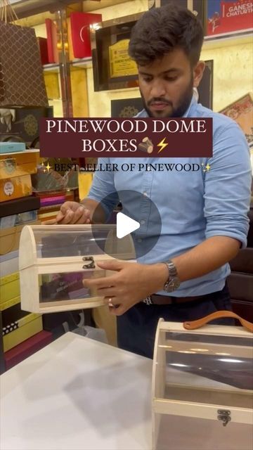 Diamond Paper Co. on Instagram: "Delight & Surprise with Pinewood Dome Boxes for your curated hampers🪵⚡️ Perfect for curating Bespoke Gift Packages & Hampers!  . . . . . DM us to place an order!  Customisations & sizes available🤝 . . [Pinewood Boxes, Dome Boxes, Packaging Solutions, Diamond Paper Company, Trending Reel, Viral, Reels, Boxes, Printing, Packaging Boxes, Baskets, Trays, Pinewood Trays, Pinewood Boxes]" Hampers Packaging, Hampers Box, Hamper Gift Basket, Diy Diwali Decorations, Gift Packages, Boxes Packaging, Diwali Diy, Viral Reels, Bespoke Gifts