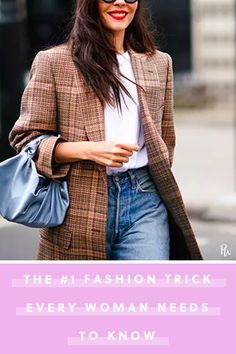 This 10-Second Fashi This 10-Second Fashion Trick Takes Every Outfit to the Next Level #purewow #style #tip #fashion #outfit ideas What To Wear With Leggings, Cute Work Clothes, Chanel Quotes, Fashion Tricks, Fashion Tips And Tricks, Petite Plus Size, Wear With Leggings, Jewelry Tips, Fashion Guide