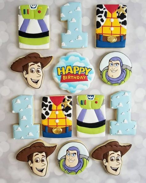 Toy Story Cookies, Toy Story Party Decorations, Cookies Decoradas, Disney Cookies, Toy Story Theme, Toy Story Cakes, Trendy Toys, Story Birthday, Toy Story Birthday Party