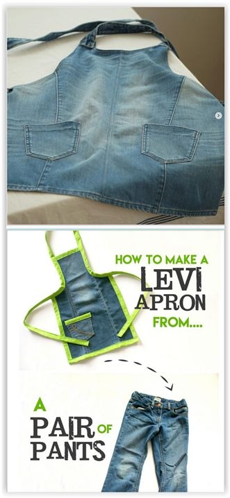 Apron From Jeans, Jean Apron, Diy Apron, Denim Crafts Diy, Diy Jeans, Apron Sewing Pattern, Blue Jeans Crafts, Denim Apron, Denim Projects