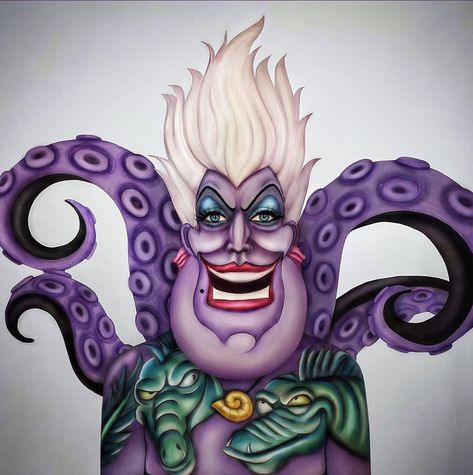 Disney Face Painting, Ursula Makeup, Makeup Photoshoot, Character Makeup, Cosplay Hair, Photoshoot Makeup, Halloween 2022, Crazy Makeup, Dots Art