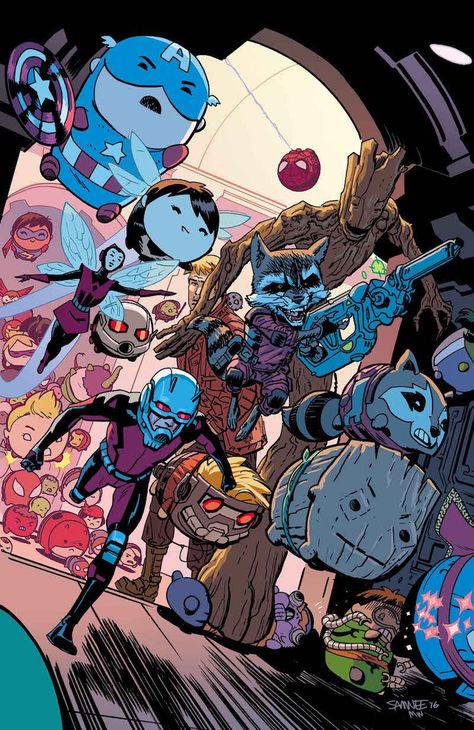 MARVEL TSUM TSUM #4 (OF 4) Tsum Marvel, Marvel Tsum Tsum, Chris Samnee, Marvel Fanart, Marvel Images, Marvel Fan Art, Avengers Memes, Marvel Entertainment, Black Panther Marvel