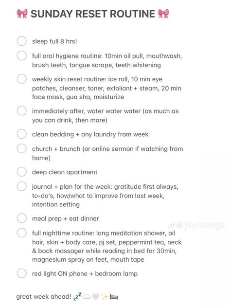 Organisation, Reset Routine Checklist, Womens Mental Health, Sunday Reset Routine, Reset Routine, Sunday Reset, Petty Revenge, Sunday Routine, Routine Checklist Reset Routine Checklist, Womens Mental Health, Get Korean Glass Skin, Sunday Reset Routine, Reset Routine, Korean Glass Skin, Petty Revenge, Sunday Reset, Routine Checklist