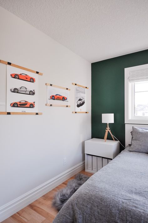 Modern Race Car Bedroom, Racing Green Bedroom, Boys Car Themed Bedroom, Boys Car Room, Car Themed Bedroom, Men Bedroom Design, Racing Bedroom, Older Boys Bedrooms, Racing Room