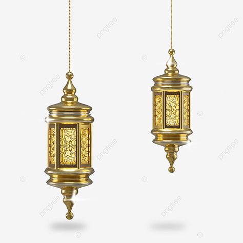 Islamic Events, Drawings Tutorials, Muslim Ramadan, Ramadan Lantern, Moon Symbols, Gold Lanterns, Lantern Set, 3d Images, Lantern Lamp