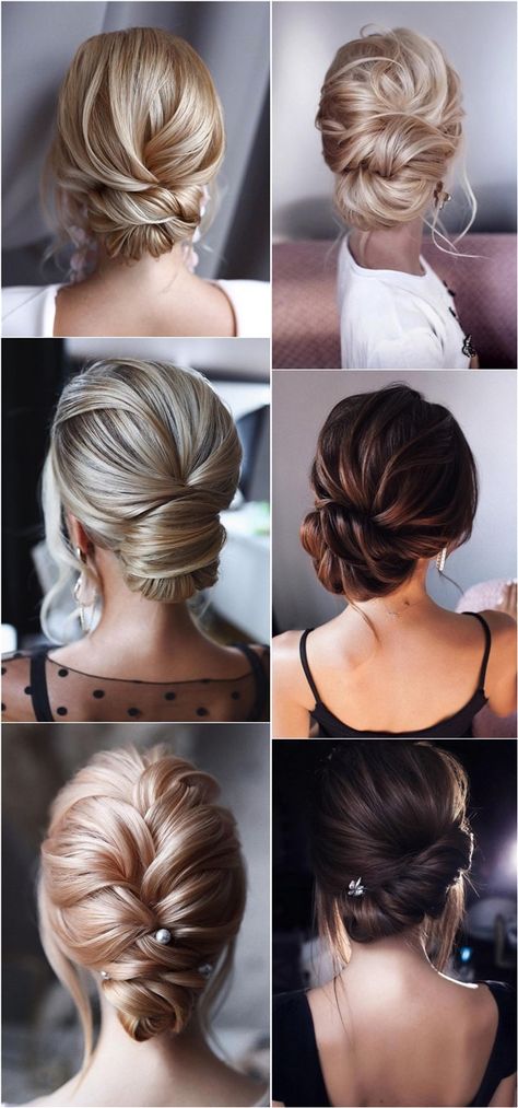 classic low bun updo wedding hairstyles #wedding #weddinghairstyles #hairstyles #weddingideas Upstyles For Wedding Guest, Wedding Hair Bun Low Classy, Bridal Hair Updo Elegant Front View, Side Up Do, Sleek High Updo Wedding, Front Of Updo, French Roll Hairstyle Wedding, How To Do An Elegant Low Bun, Loose Low Bun Wedding Hair