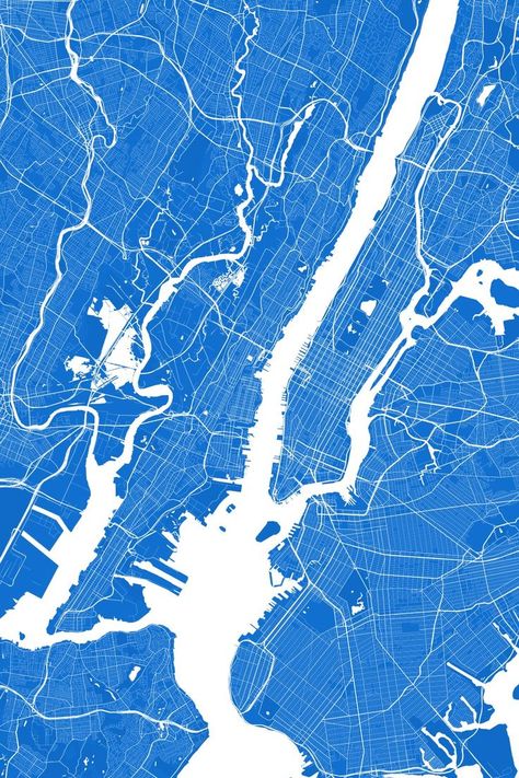 New York map details in blue and white Map Coordinates, Personalised Wall Art, New York Map, Map Of New York, Personalized Map, New York Art, Poster Printable, Personalized Wall Art, Custom Map