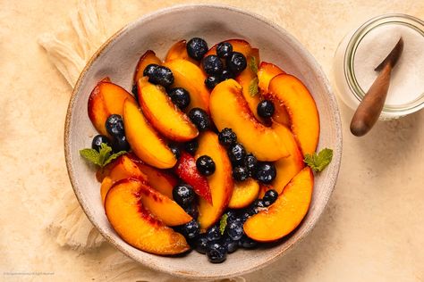 How to Macerate Fruit (& make it taste like a juicy, refreshing dream!) Macerated Fruit, Stone Fruit, Condiments, Sauce, Food And Drink, Fruit, Baking, 10 Things